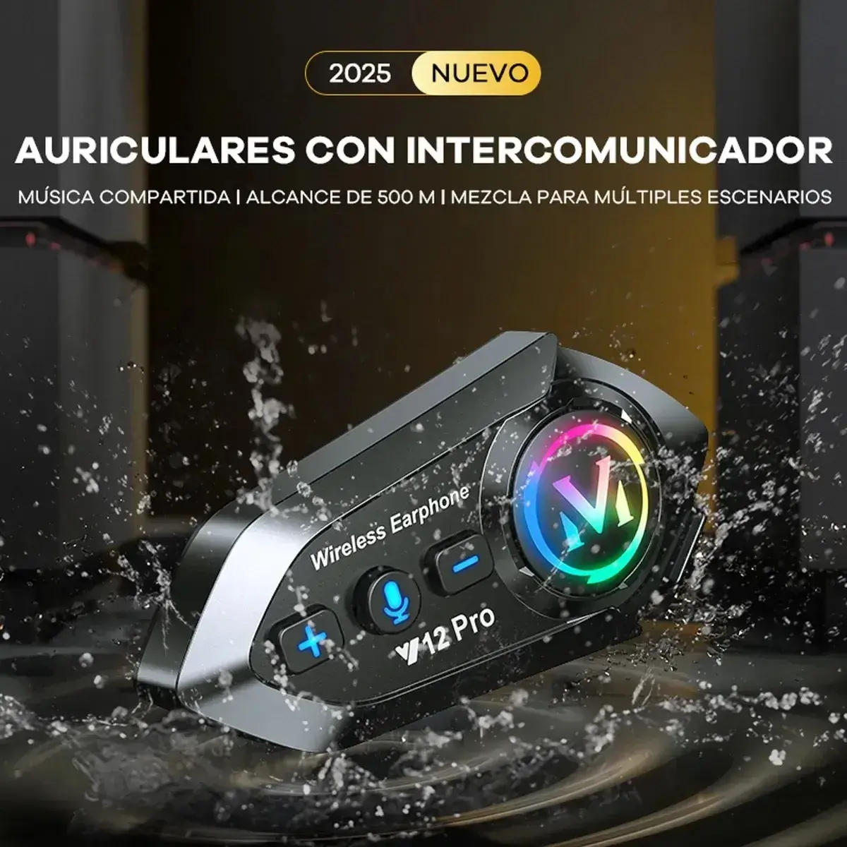 Intercomunicador Bluetooth para Casco Par Original Talla S STD